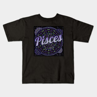 Pisces Zodiac Astrology Kids T-Shirt